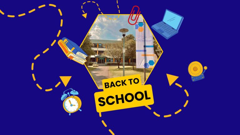 Blue Yellow Minimal Back to School Instagram Post (Website)